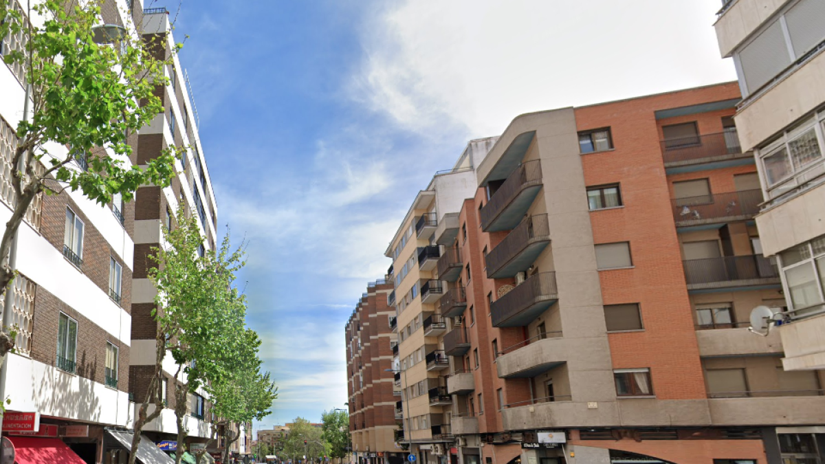 Avenida de Villamayor, en Salamanca