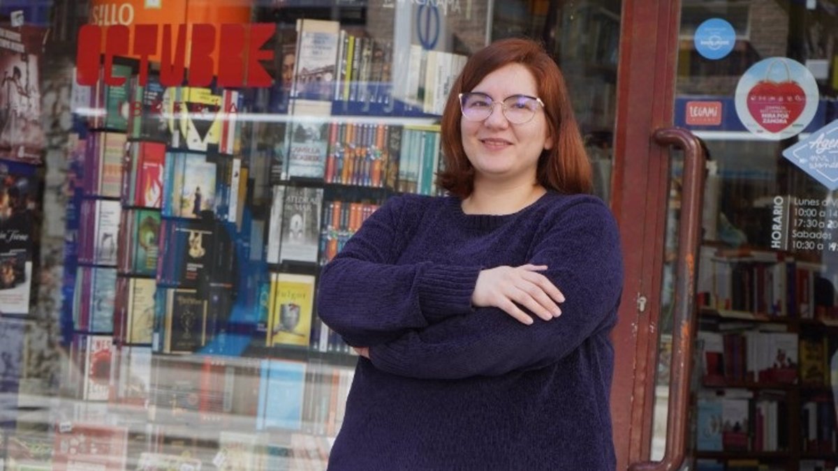 Clara Sánchez, de la Librería Miguel Nuñez en Zamora. - CAIXABANK