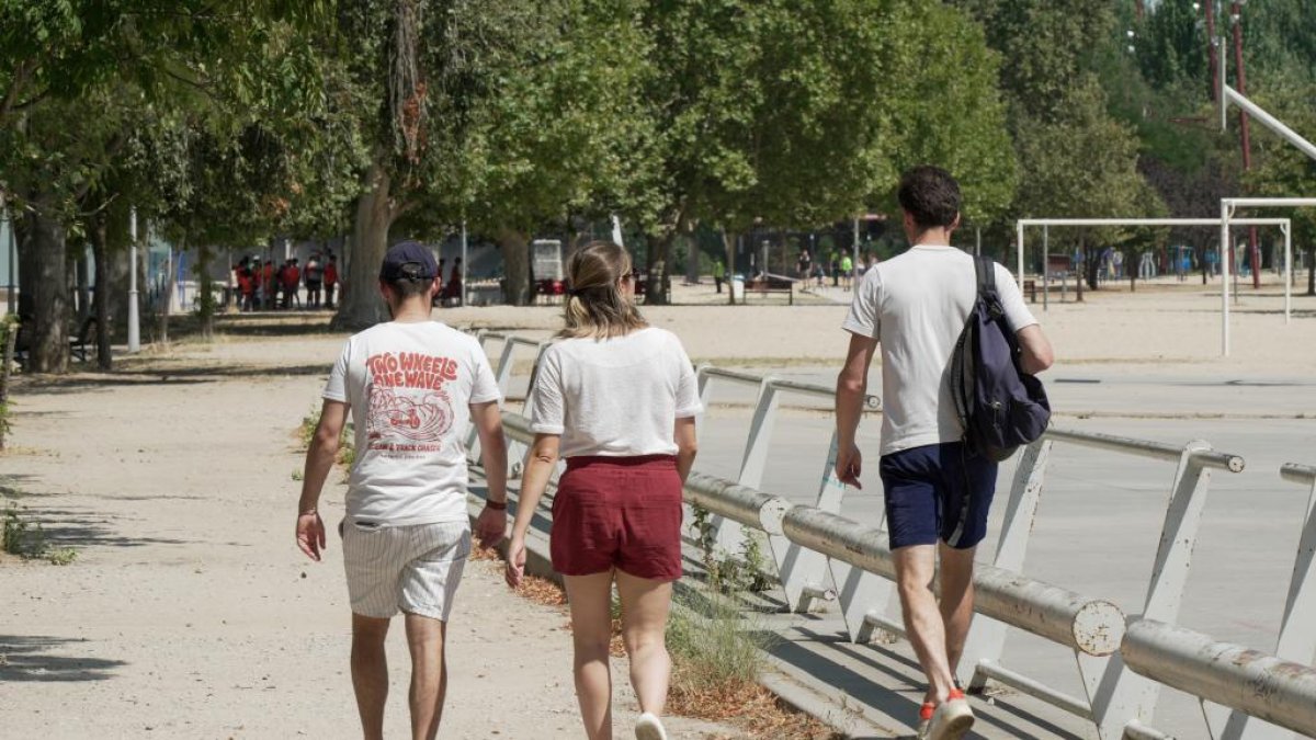 Imagen de la ola de calor que abandona este lunes en la comunidad