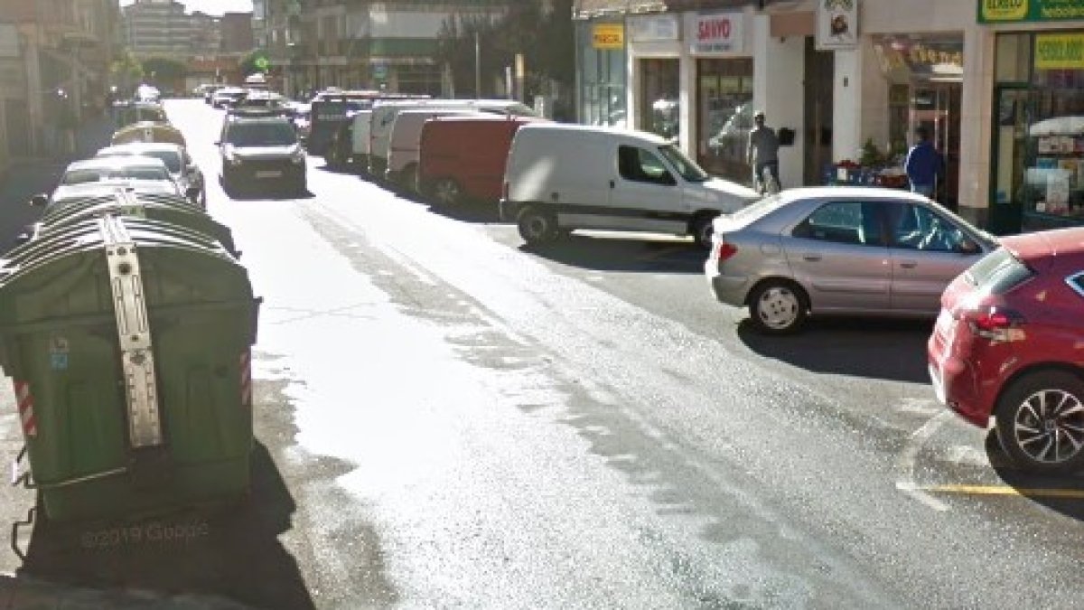 Calle María de Molina, en Palencia, donde se quedó dormido el conductor