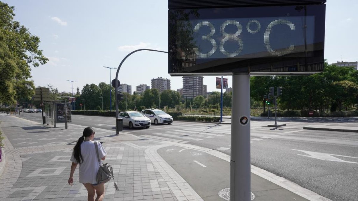 Ola de calor en Valladolid.