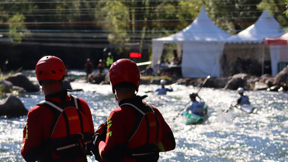 Campeonato del Mundo de Aguas Bravas que se celebra en Sabero (León).