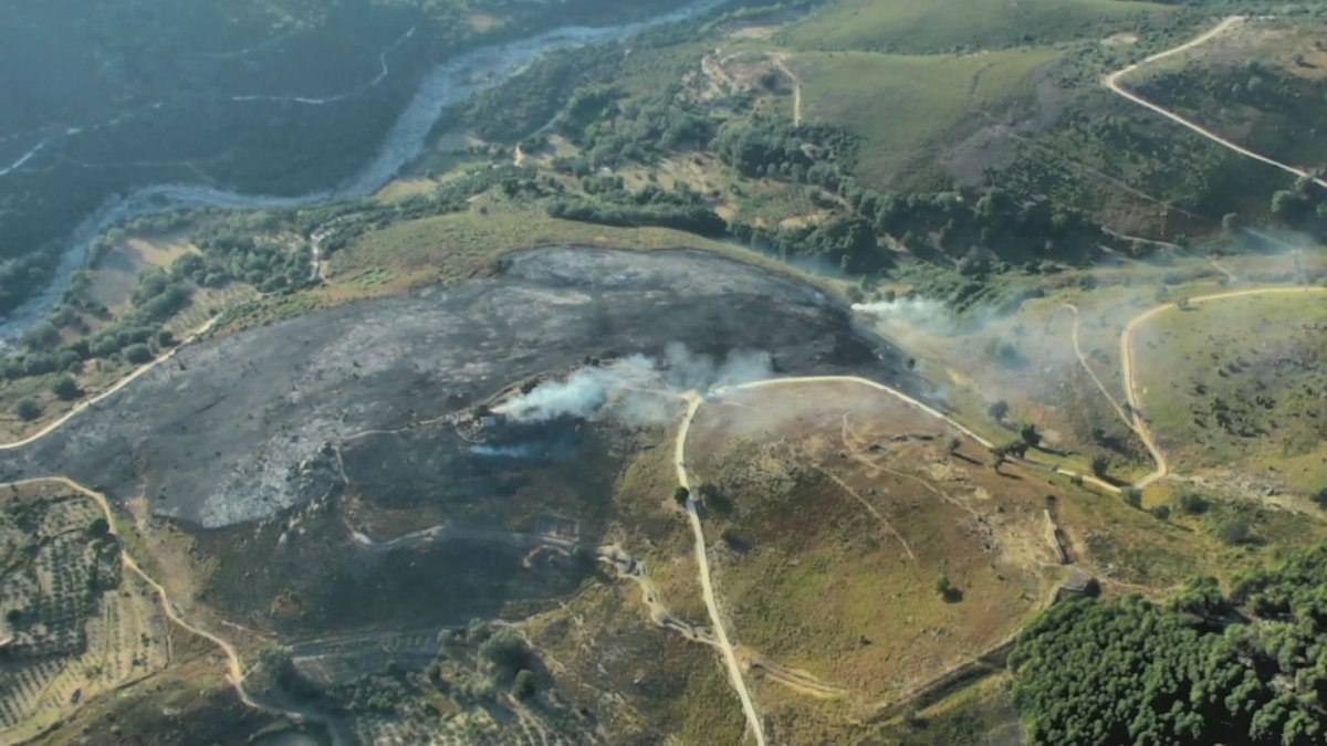 Incendio en Santa María del Tiétar (Ávila).