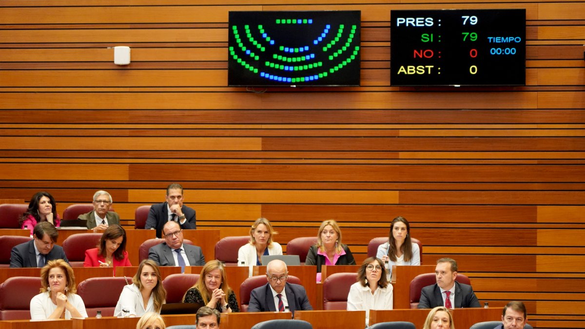 Segunda sesión del pleno de las Cortes de Castilla y León.