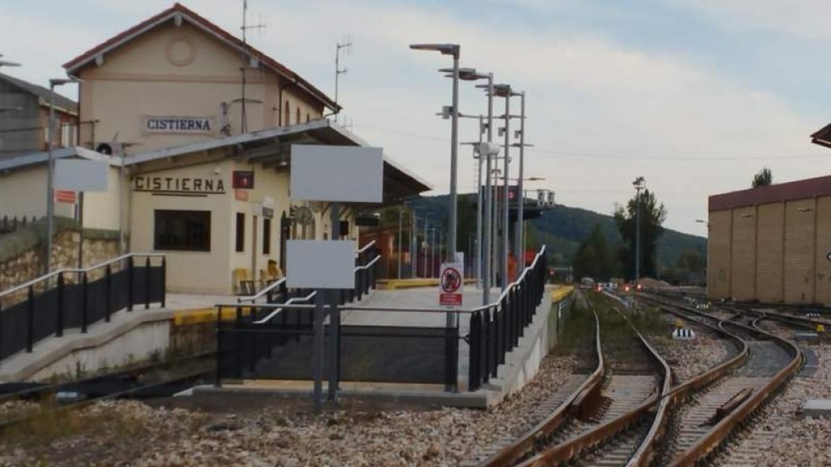 Estación de tren de Cistierna, imagen de archivo.