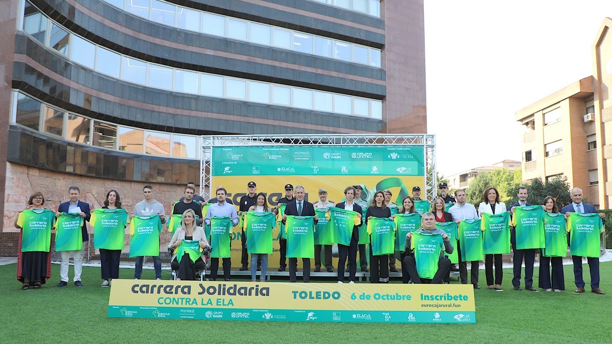 Presentación de la Carrera Solidaria contra la ELA promovida por la Fundación Eurocaja Rural.