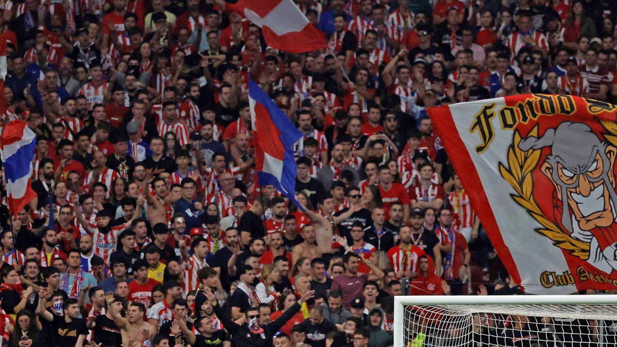 Ultras del Atlético de Madrid.