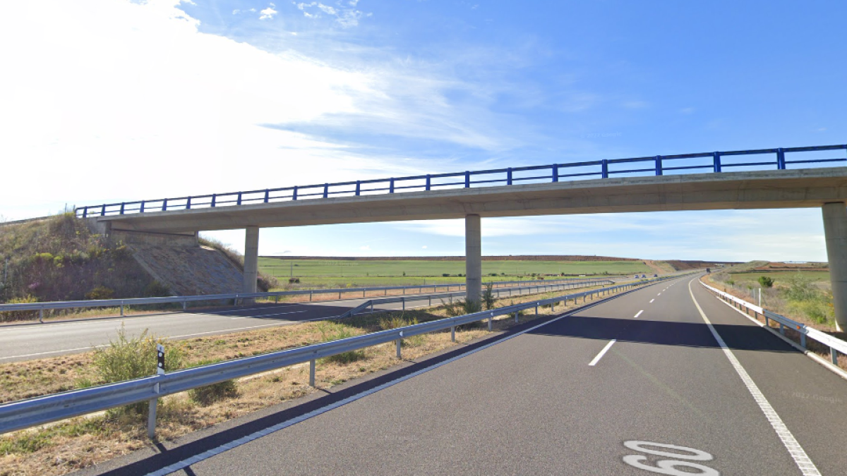 Viaducto localizado en la A-60 en Reliegos