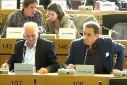 Los secretarios generales de CCOO y UGT de Castilla y León, Vicente Andrés y Faustino Temprano, denuncian en el Comité de Peticiones del Parlamento Europeo el ataque al Diálogo Social en la Junta
