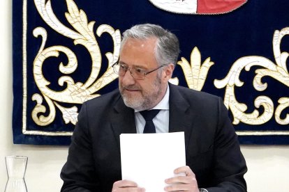 El presidente de las Cortes de Castilla y León, Carlos Pollán.
