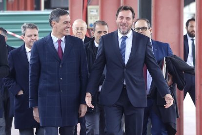 Una imagen de archivo de Pedro Sánchez y Óscar Puente