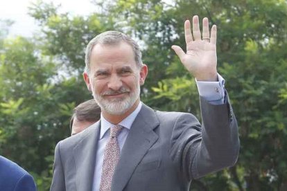 El Rey Felipe VI, en una imagen de archivo durante una visita a Castilla y León