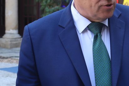 El presidente de la Diputación de Zamora, Javier Faúndez , y los diputados del equipo de Gobierno provincial, hace un balance del primer año del mandato al frente de la Institución.