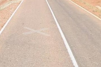 Carretera N-631, en Perilla de Castro (Zamora), donde ocurrió el accidente.