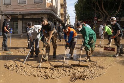Equipo de rescate de Castilla y León en Aldaya, Valencia.