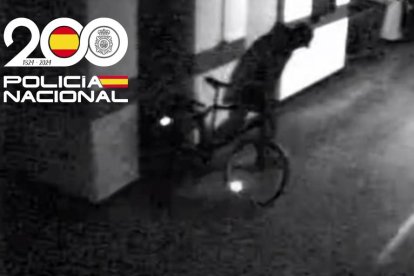 Imagen del ladrón de bicis en Burgos