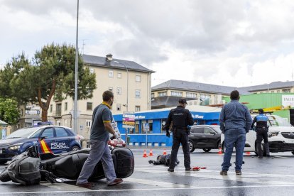 Herido un hombre de 74 años en una colisión entre una moto y una furgoneta en Segovia