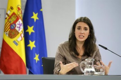 Una imagen de archivo de la ministra de Igualdad, Irene Montero. E.P.