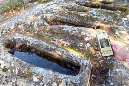 Necrópolis de Cuyacabras, en la provincia de Burgos, donde se puede interactuar con la aplicación 'Lumbre'.- ICAL