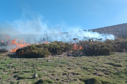 Incendio en Candelario en Salamanca.-ATBRIF