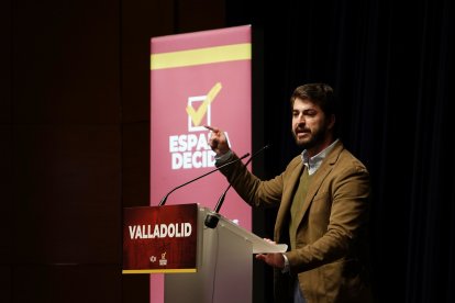 Acto político de Vox en Valladolid con la presencia de Santiago Abascal. ICAL