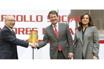 Martín Manceñido, Alfonso Fernández Mañueco y Adriana Ulibarri. RAMIRO