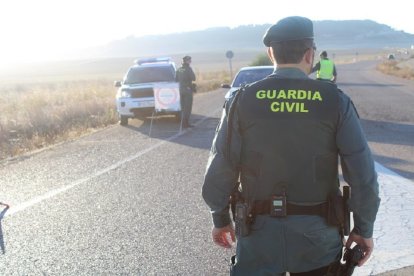 Guardia Civil en un anterior control. / E.M.