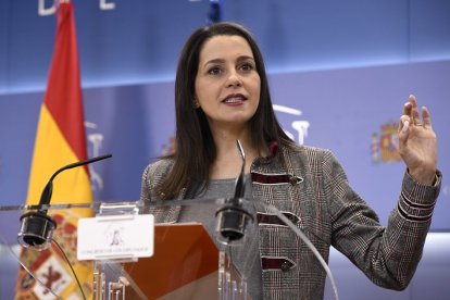 Inés Arrimadas, presidenta de Ciudadanos, afirma liderar un partido que no usa a los ciudadanos. -E.M