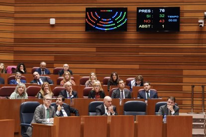 Momento de la votación de las enmiendas a la totalidad. ICAL