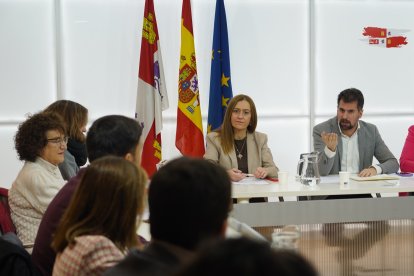 El secretario general del PSOE de Castilla y León, Luis Tudanca, preside el Plenario de la Comisión Ejecutiva Autonómica (CEA) del PSCyL. ICAL