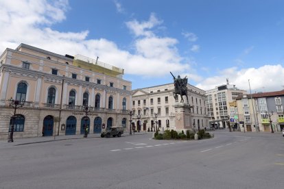 Calle vacías durante el estado de Alarma en Burgos.- ICAL