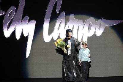 Defile de la diseñadora Salmantina, Fely Campo en la Mercedes Fashion Week.-ICAL