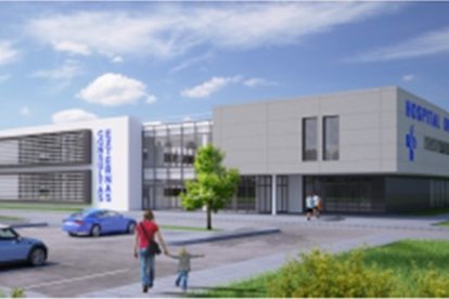 Imagen del proyecto del nuevo hospital de Aranda de Duero.- E. M.