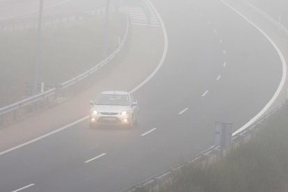 Niebla en la A-62,en una imagen de archivo - ICAL