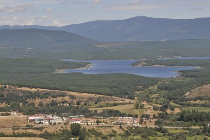 Detalle de la comarca dePinares, la mayor masa forestal contínua de España. HDS