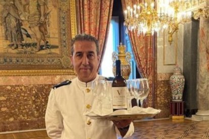 Vino 'Víctor de Valdeguariza', de la bodega Heredad de Urueña, en Morales de Toro (Zamora), que se sirve en la recepción del Rey el Dia de la Fiesta Nacional. -E.M.