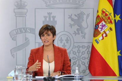 La ministra de Política Territorial y portavoz del Gobierno, Isabel Rodríguez. E.P.