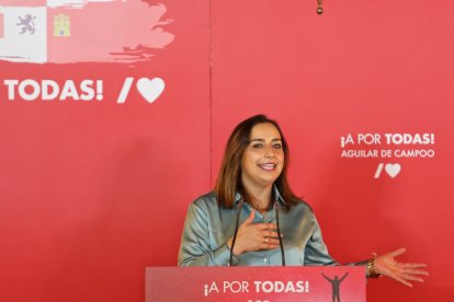 La secretaria general del PSOE de Palencia y candidata a la Alcaldía de Palencia, Miriam Andrés. ICAL