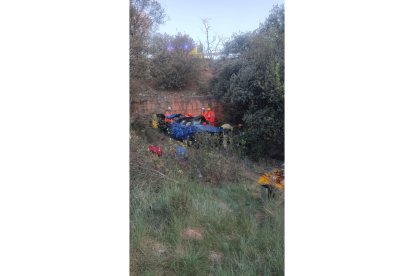 Estado en el quedó el vehículo siniestrado.-E. M.