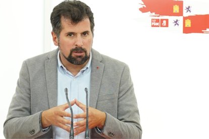 El secretario general del PSOE de Castilla y León, Luis Tudanca.- ICAL