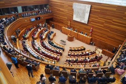 Imagen de archivo del pleno de constitución de la XI Legislatura de las Cortes de Castilla y León. -ICAL