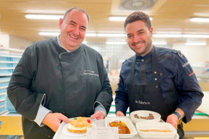 Menú especial por el Día de Reyes en el Hospital Universitario de Burgos, elaborado con el chef Ricardo Temiño. -ICAL