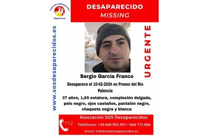 Aviso publicado por la asociación SOS Desaparecidos. - SOS DESAPARECIDOS