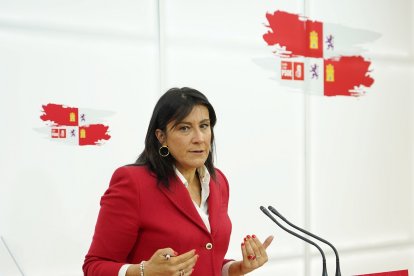 La secretaria de Organización del PSOE de Castilla y León, Ana Sánchez.- ICAL