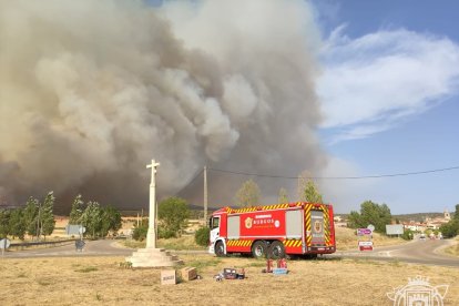 Operativo de los Bomberos, en una imagen de archivo.- E. M.