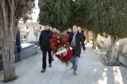 El secretario general de Comisiones Obreras, Vicente Andrés,  acude al acto de homenaje a Serafín Holgado, abogado laborista asesinado en la 'matanza de Atocha'. ICAL