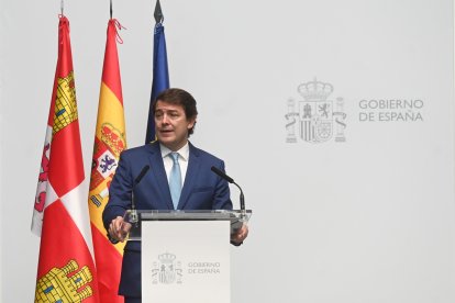 Intervención del presidente de la Junta de Castilla y León, Alfonso Fernández Mañueco.- ICAL