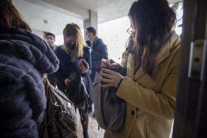 Exámenes del Sacyl en Ávila el pasado mes de abril.- ICAL