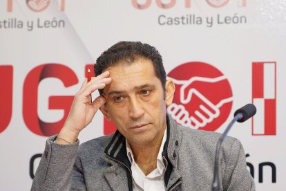 El secretario general de UGT Castilla y León, Vicente Andrés.- ICAL