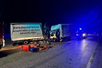 Imagen del accidente. SUBDELEGACIÓN DEL GOBIERNO EN SORIA